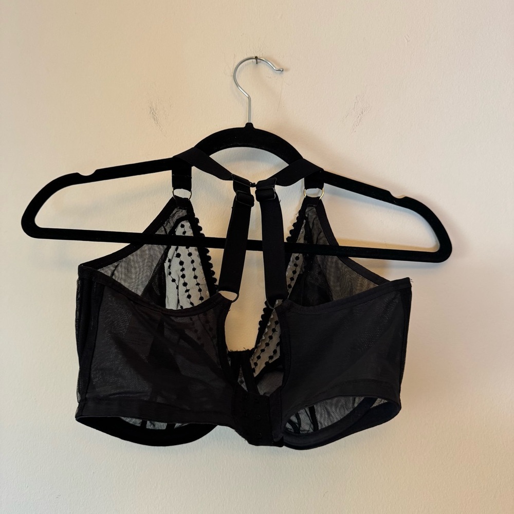 Elomi Elegant Black Sheer Bra lingerie honeymoon 34k 0011 - Picture 14 of 15